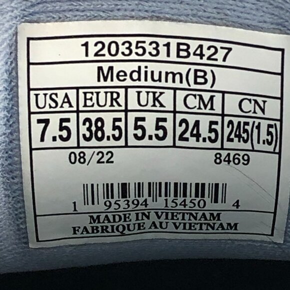 Brooks Women's Size 7.5B Adrenaline GTS 22 Blue Lace-Up Running Sneakers FAIR - Picture 15 of 15